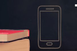 Smartphne desenhado na lousa