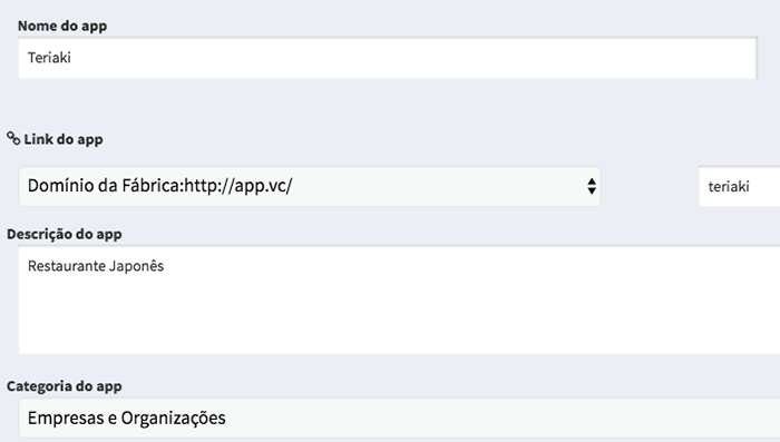 Nome do App